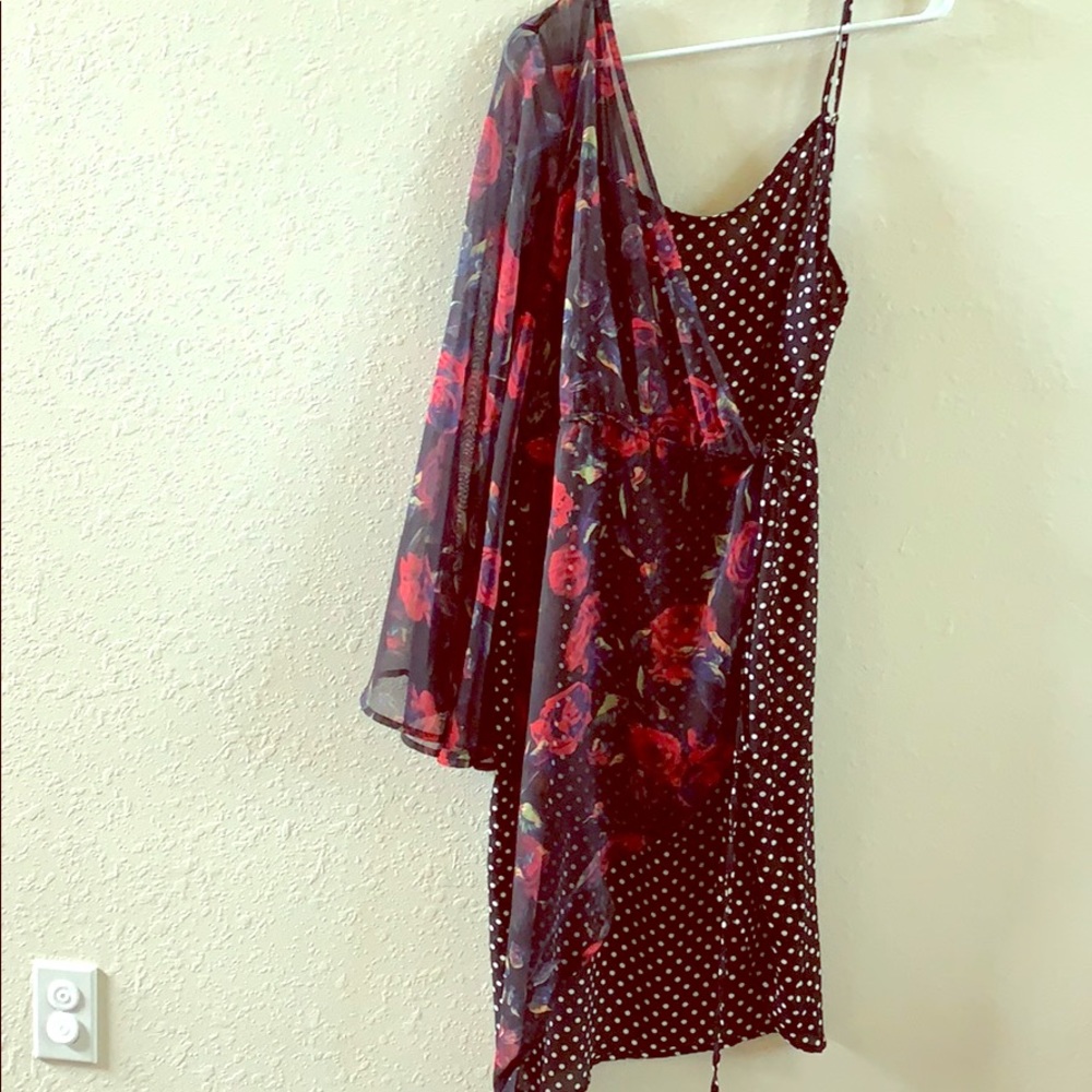 One shoulder high low dress